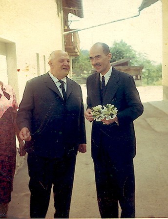 Wohl das letzte gemeinsame Bild: Dr. Otto v. Habsburg  und  ÖKR Josef Kaltenhauser 29. Mai 1968 