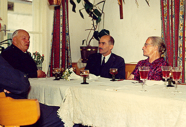 Dr. Otto Habsburg zu Besuch bei der  Familie Josef und Maria Kaltenhauser 
